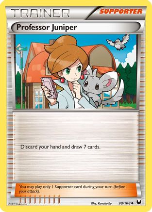 Professor Juniper (098/108) [Dark Explorers] Reverse Holofoil - Uncommon