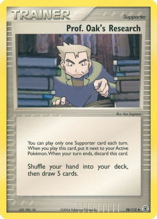 Prof. Oak's Research (98/112) [FireRed & LeafGreen] Reverse Holofoil - Uncommon
