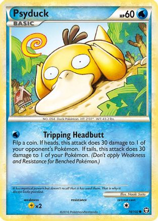 Psyduck (074/102) [Triumphant] Reverse Holofoil - Common