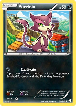 Purrloin (90/149) [Boundaries Crossed] Reverse Holofoil - Common