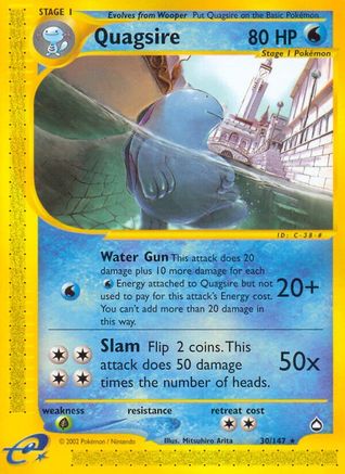 Quagsire (30/147) [Aquapolis] Reverse Holofoil - Rare