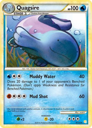 Quagsire (009/123) [HeartGold SoulSilver] Reverse Holofoil - Holo Rare