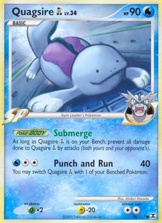 Quagsire GL (076/111) [Rising Rivals] Reverse Holofoil - Common