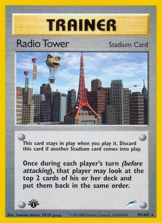 Radio Tower (95/105) [Neo Destiny] 1st Edition - Rare