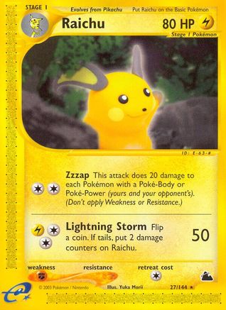 Raichu (27/144) [Skyridge] - Rare