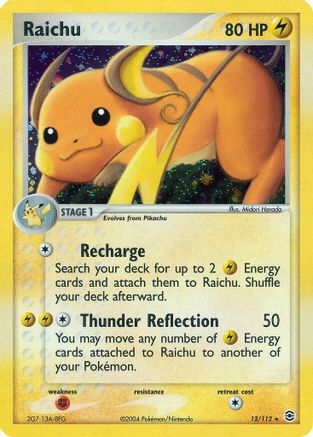 Raichu (12/112) [FireRed & LeafGreen] - Holo Rare