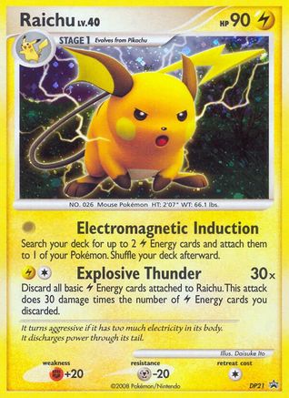 Raichu - DP21 (DP21/56) [Diamond and Pearl Promos] Holofoil - Promo