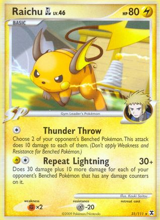 Raichu GL (31/111) [Rising Rivals] - Rare