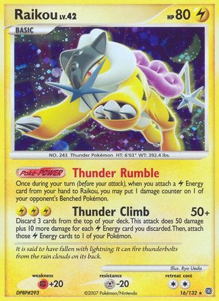 Raikou (16/132) [Secret Wonders] Holofoil - Holo Rare