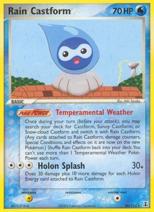 Rain Castform (026/113) [Delta Species] - Rare