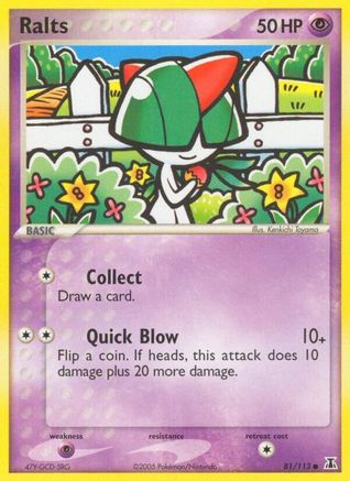 Ralts (081/113) [Delta Species] Reverse Holofoil - Common