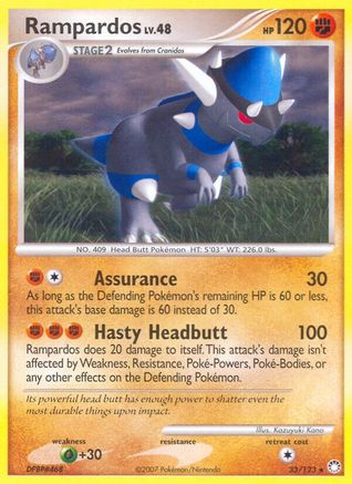 Rampardos (33/123) [Mysterious Treasures] - Rare
