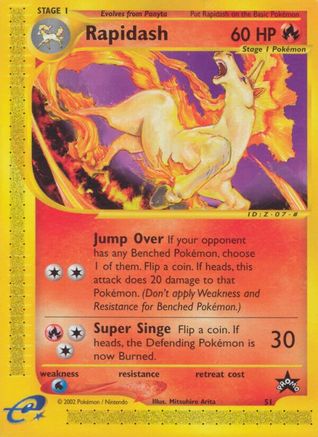 Rapidash (051/53) [WoTC Promo] - Promo