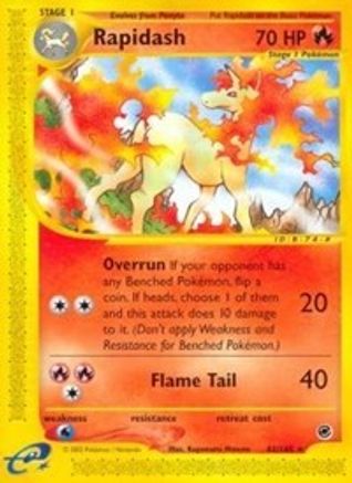 Rapidash (62/165) [Expedition] - Rare