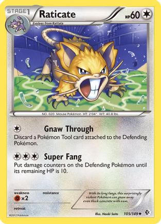 Raticate (105/149) [Boundaries Crossed] Reverse Holofoil - Uncommon