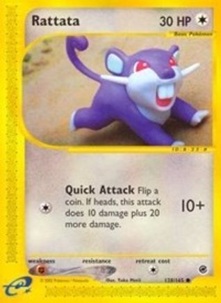 Rattata (128/165) [Expedition] Reverse Holofoil - Common