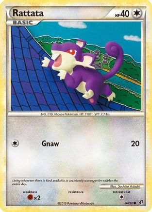Rattata (064/90) [Undaunted] Reverse Holofoil - Common