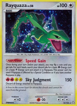 Rayquaza (14/146) [Legends Awakened] Holofoil - Holo Rare