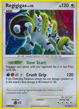 Regigigas (15/146) [Legends Awakened] Reverse Holofoil - Holo Rare