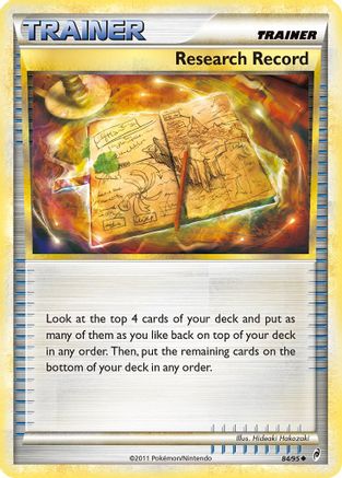 Research Record (84/95) [Call of Legends] Reverse Holofoil - Uncommon