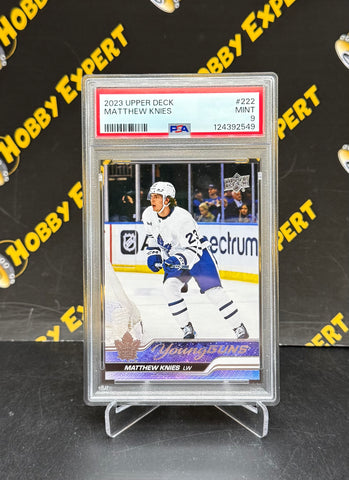 Matthew Knies Young Guns PSA 9 - Toronto Maple Leafs