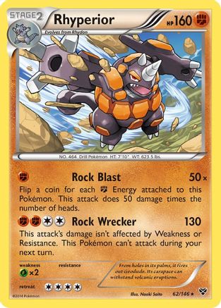 Rhyperior (62/146) [XY Base Set] Reverse Holofoil - Holo Rare