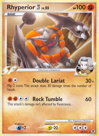 Rhyperior E4 (32/111) [Rising Rivals] Reverse Holofoil - Rare
