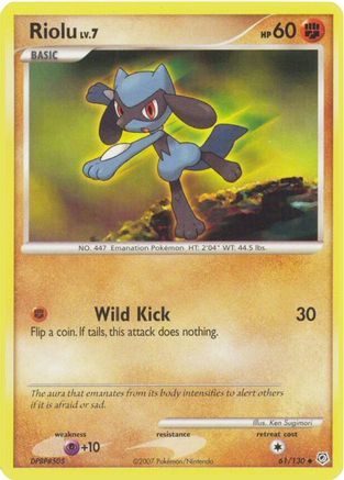 Riolu (061/130) [Diamond and Pearl] Reverse Holofoil - Uncommon