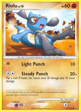 Riolu (091/127) [Platinum] Reverse Holofoil - Common