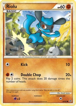 Riolu (060/95) [Unleashed] Reverse Holofoil - Common