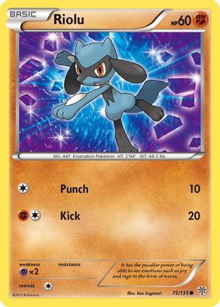 Riolu (075/135) [Plasma Storm] Reverse Holofoil - Common