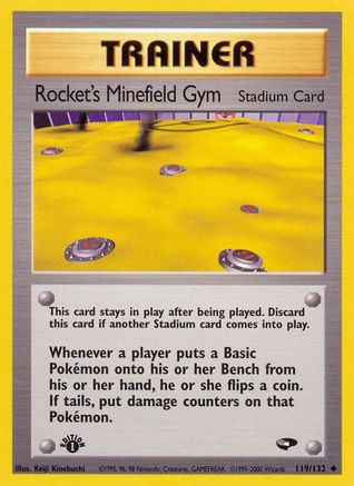 Rocket's Minefield Gym (119/132) [Gym Challenge] 1st Edition - Uncommon
