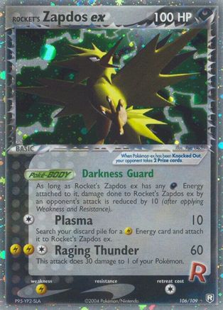 Rocket's Zapdos ex (106/109) [Team Rocket Returns] Holofoil - Ultra Rare