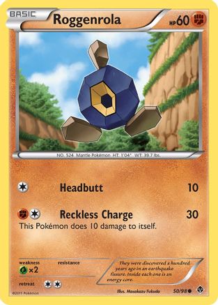 Roggenrola (50/98) [Emerging Powers] Reverse Holofoil - Common
