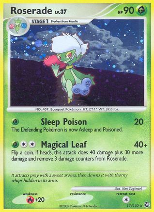 Roserade (17/132) [Secret Wonders] Holofoil - Holo Rare