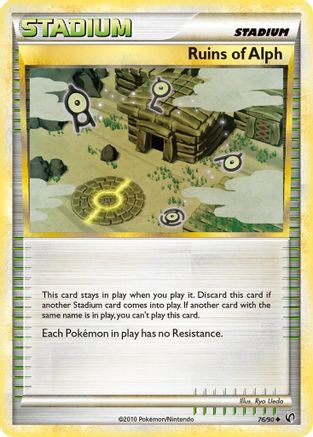 Ruins Of Alph (76/90) [Undaunted] Reverse Holofoil - Uncommon