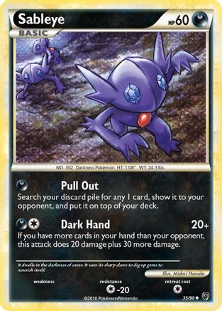 Sableye (035/90) [Undaunted] Reverse Holofoil - Uncommon