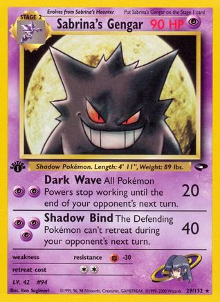 Sabrina's Gengar (029/132) [Gym Challenge] 1st Edition - Rare