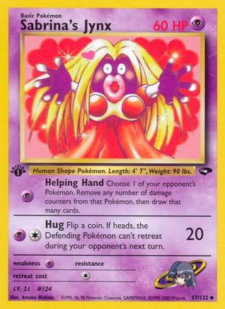 Sabrina's Jynx (057/132) [Gym Challenge] 1st Edition - Uncommon