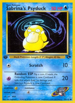 Sabrina's Psyduck (099/132) [Gym Challenge] 1st Edition - Common
