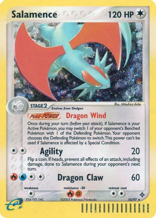 Salamence (10/097) [Dragon] Holofoil - Holo Rare