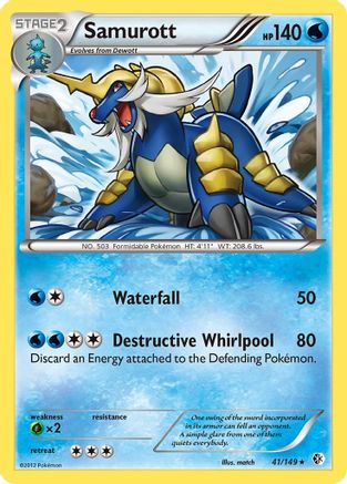 Samurott (41/149) [Boundaries Crossed] Reverse Holofoil - Holo Rare