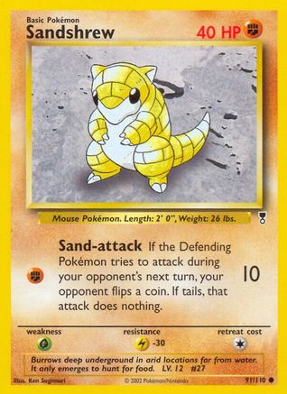 Sandshrew (091/110) [Legendary Collection] Reverse Holofoil - Common