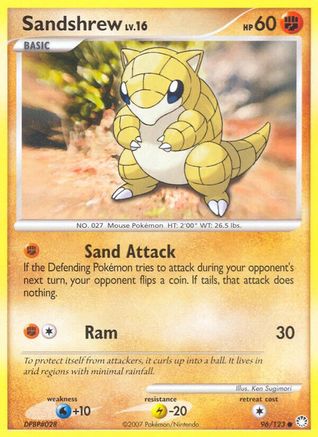 Sandshrew (096/123) [Mysterious Treasures] Reverse Holofoil - Common