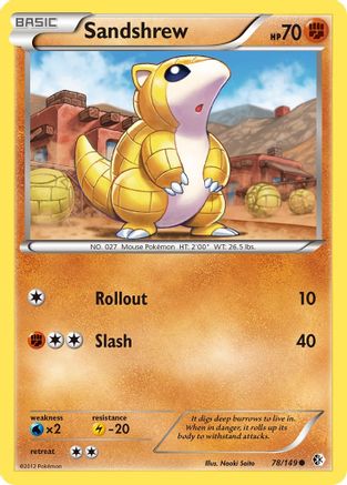 Sandshrew (78/149) [Boundaries Crossed] - Common