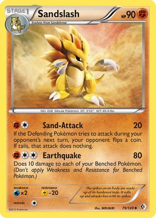 Sandslash (79/149) [Boundaries Crossed] - Uncommon
