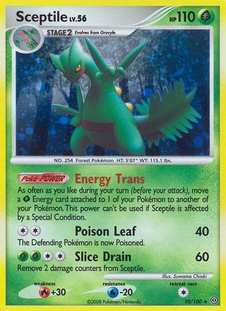 Sceptile (10/100) [Stormfront] Reverse Holofoil - Holo Rare