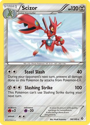 Scizor (94/149) [Boundaries Crossed] Holofoil - Holo Rare