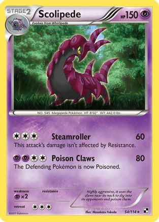 Scolipede (54/114) [Black and White] - Rare