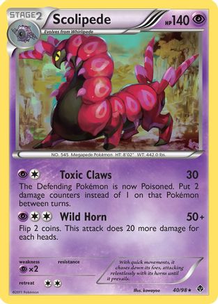 Scolipede (40/98) [Emerging Powers] - Rare
